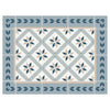 Blue and Grey Pattern Mat