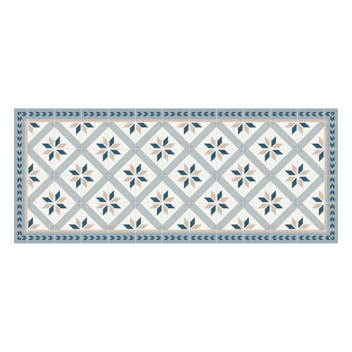 Blue and Grey Pattern Mat