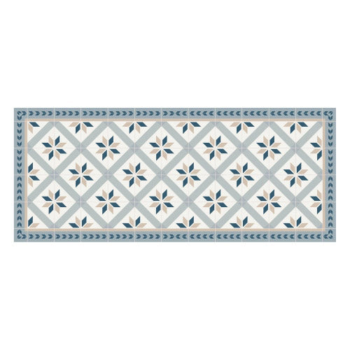 Blue and Grey Pattern Mat