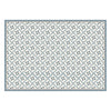 Blue and Grey Pattern Mat