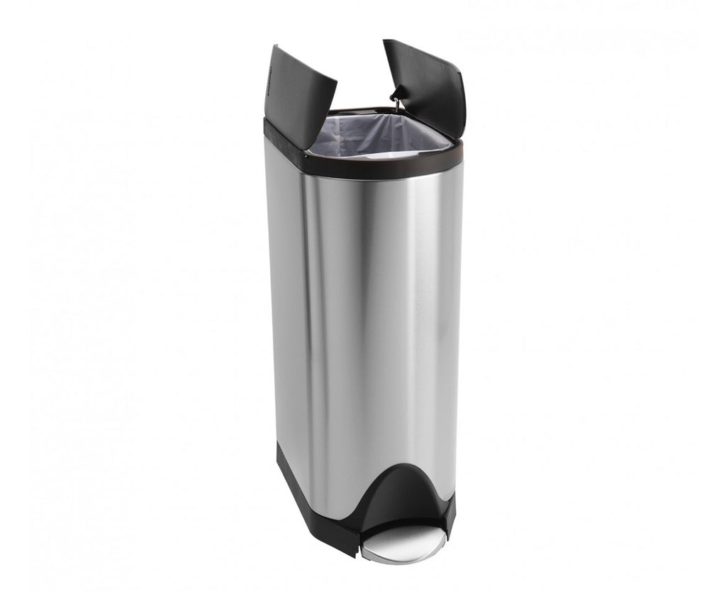 Butterfly Pedal Bin 30L Stainless Steel - The Organised Store