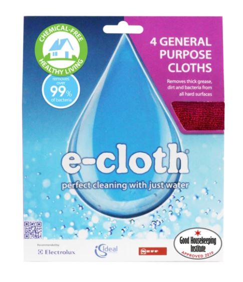 E-Cloth General Purpose Cloths 4pk - The Organised Store