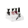 Cosmetic Organizer Nail Polish Holder With 9 Departments - The Organised Store