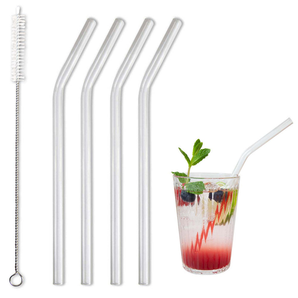 BarBaydos Glass Drinking Straws