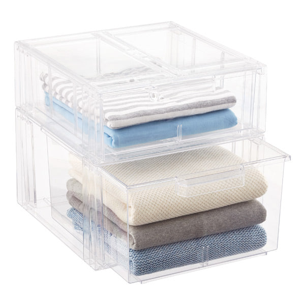 Clear Stackable Drawers-Various sizes