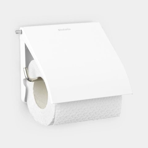 MindSet Toilet Rool Holder with Shelf-Fresh White