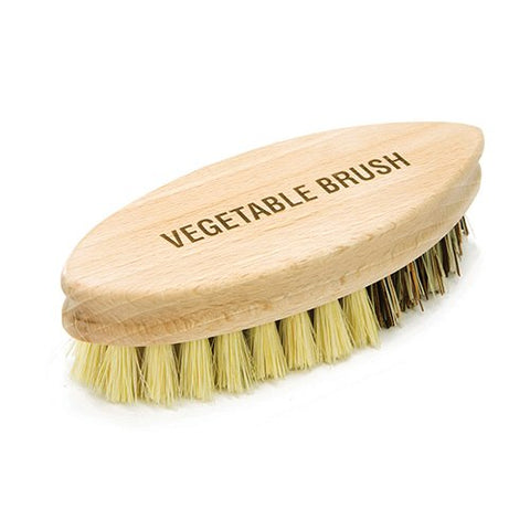 Living Nostalgia Bamboo Dish Scrubbing Brush with Round Handle