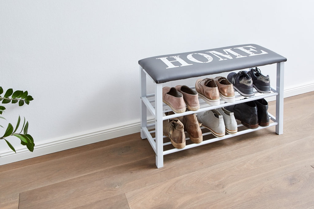 Shoe Rack With Cushion "Home" or "Star"