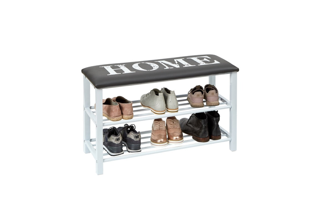 Shoe Rack With Cushion "Home" or "Star"