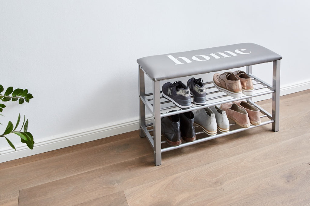 Shoe Rack With Cushion "Home" - The Organised Store