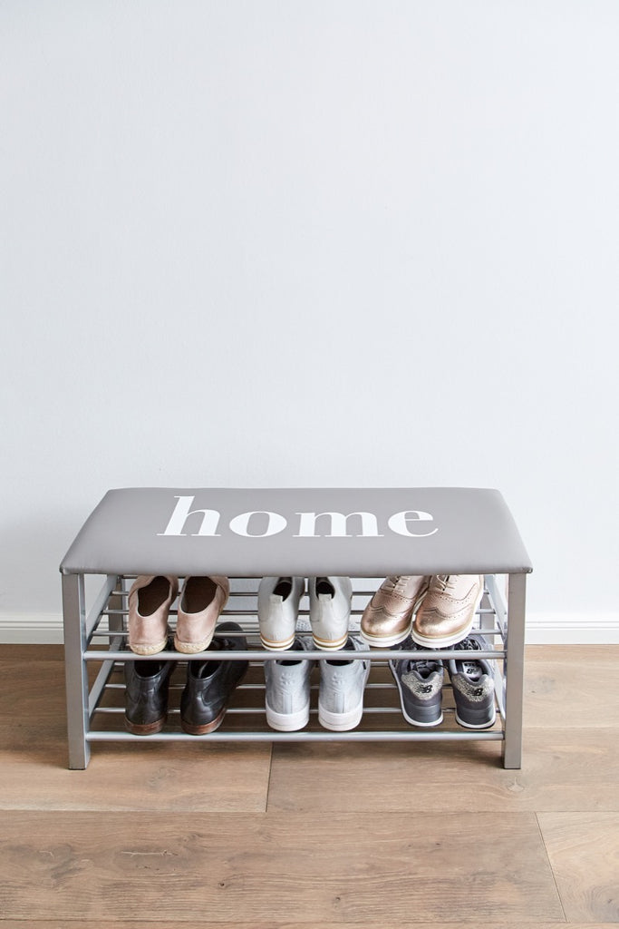 Shoe Rack With Cushion "Home" - The Organised Store