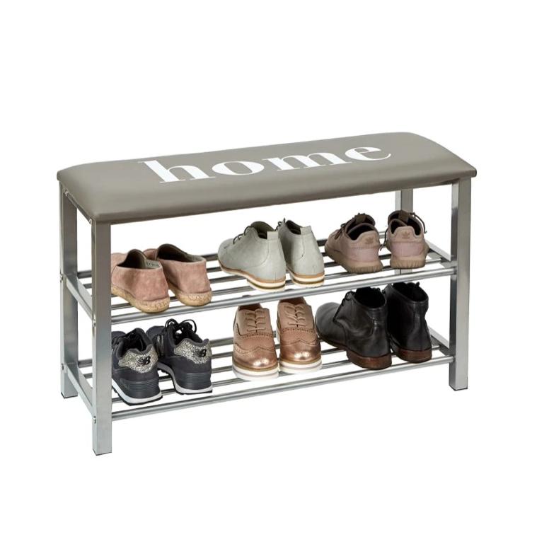 Shoe Rack With Cushion "Home" - The Organised Store