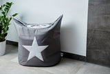 Laundry Bag Grey White Star - The Organised Store