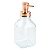 Cora Foaming Soap Pump - Clear/Copper - The Organised Store