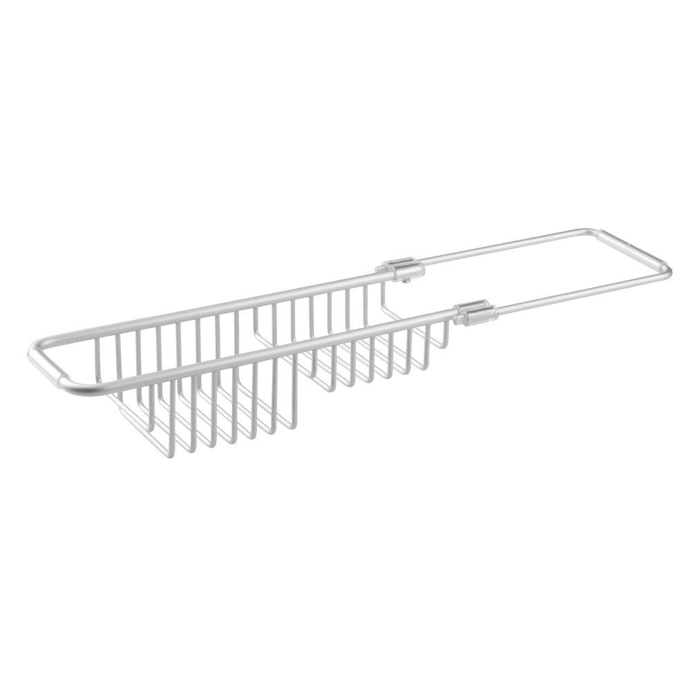 Over The Sink Caddy Silver Aluminum - The Organised Store