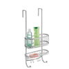 YORK Over Shower Door Shower Caddy -Silver - The Organised Store