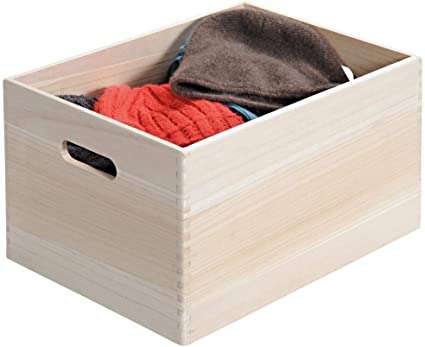 Natural Wood Groceries Crate