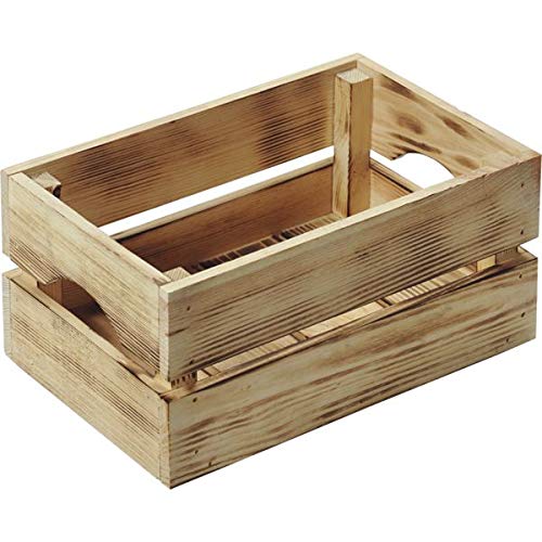 Pine Wood Storage Box - Flamed