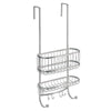 YORK Over Shower Door Shower Caddy -Silver - The Organised Store