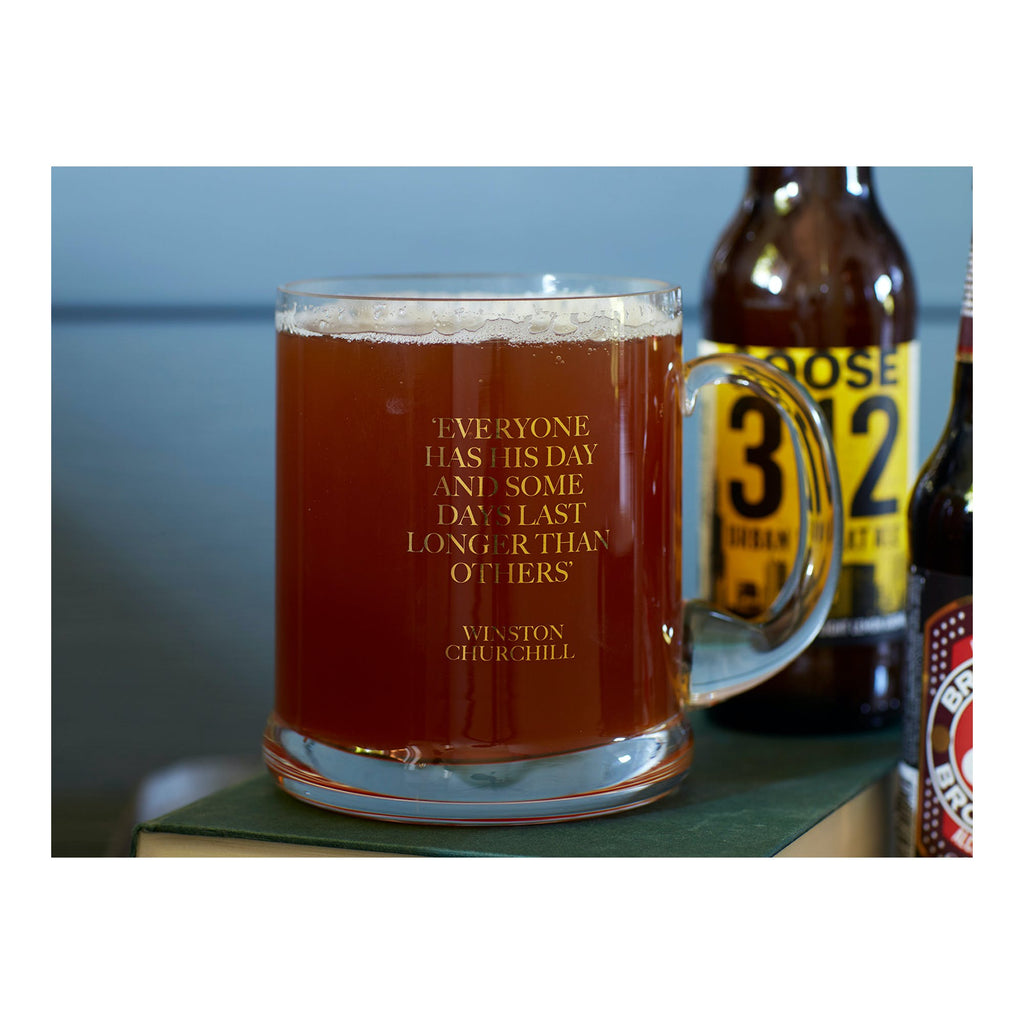 Earlstree & Co Glass Beer Tankard