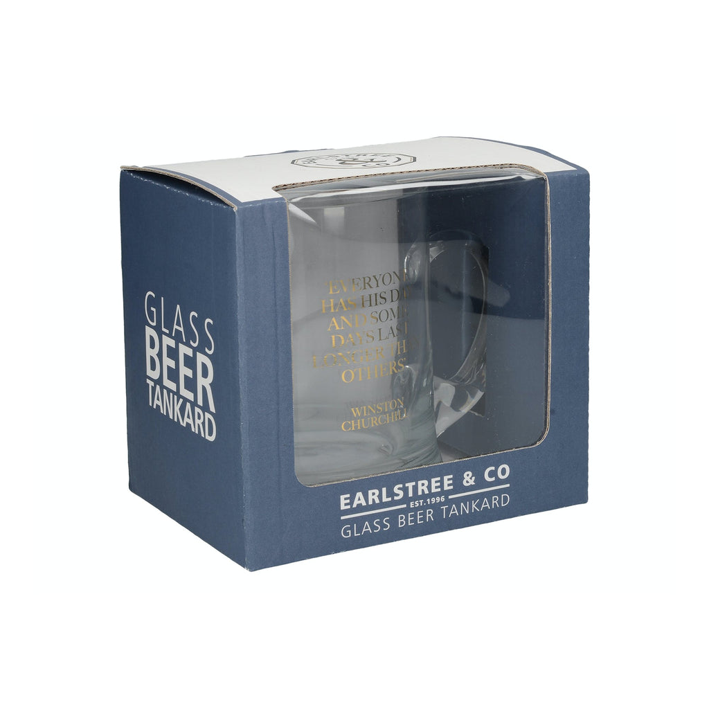 Earlstree & Co Glass Beer Tankard