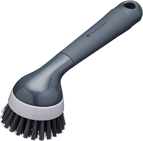 Dish Brush With Suction Cup Holder - Dark Grey
