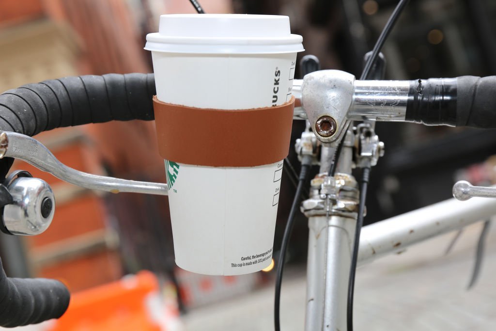 Leather Bike Cup Holder - The Organised Store