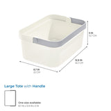 Large Storage Tote with Handle