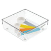 LINUS Square Drawer Organiser 6 x 6 x 2 - Clear - The Organised Store