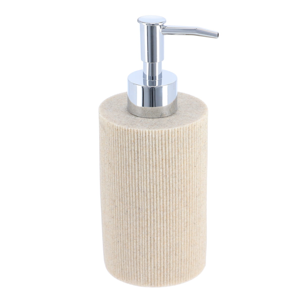 Polyresin Tumbler with Stripes- Natural - The Organised Store