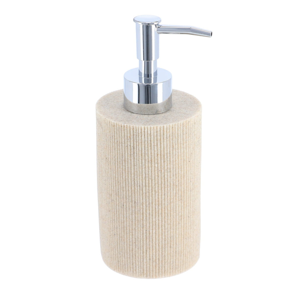 POLYRESIN TUMBLER WITH STRIPES - NATURAL
