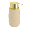 Rubber and ABS Soap Dispenser 210ml - Beige