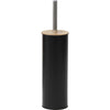 Metal Toilet Brush With Bamboo Colour