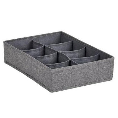 Premium Shoe Organiser Grey 8 Compartments