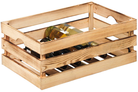 Natural Wood Groceries Crate