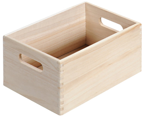 Natural Wood Groceries Crate