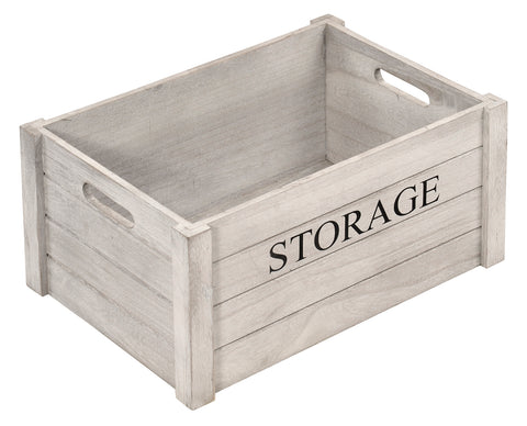 Natural Wood Groceries Crate