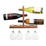 Wall Mounted Wine Glass & Bottle Rack