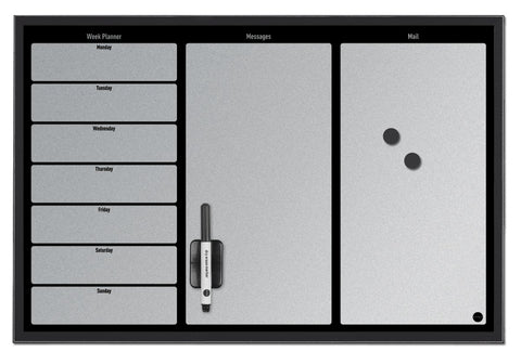 Magnetic Week Planner Board With Cork