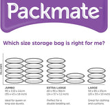 PACKMATE Set of 2 High Volume Cube Vacuum Bags- Extra Large