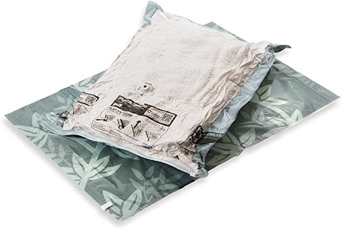 PACKMATE Set of 2  Flat Vacuum Storage Bags- Various Sizes