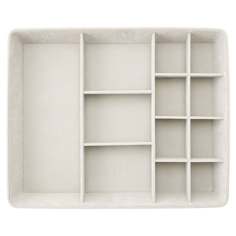 Adjustable Cutlery Tray - White Bamboo