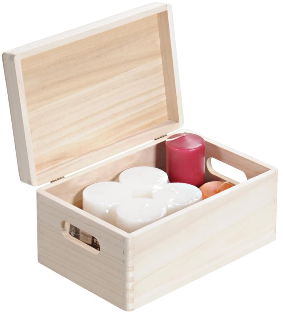 Paulownia Wood Box With Lid