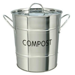 Eddingtons Compost Pail Stainless Steel - The Organised Store