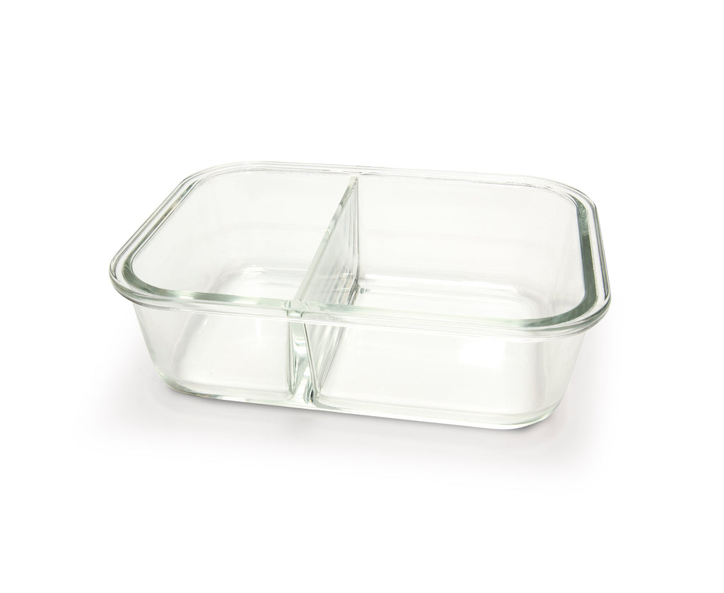 Divided Glass Container 1360 ml ( 530 ML + 830 ML )