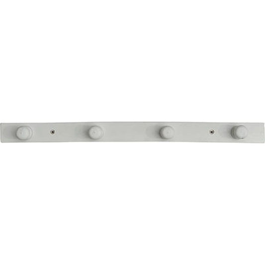 Wood White Hook Rack- 4 Hooks