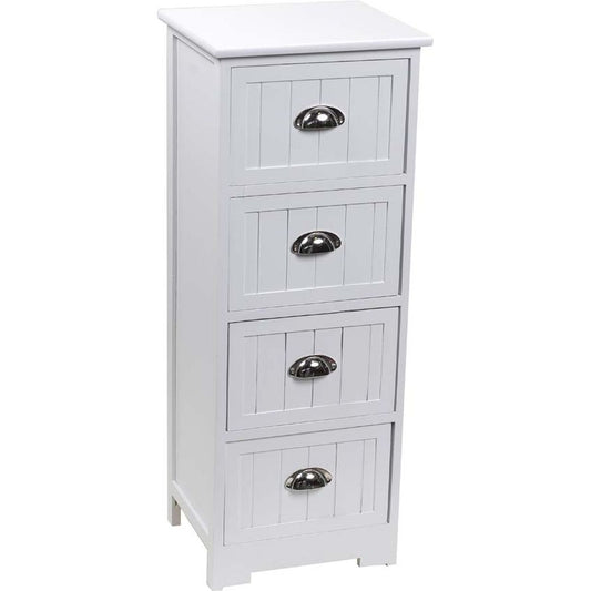 Paulownia 4 Drawer Unit