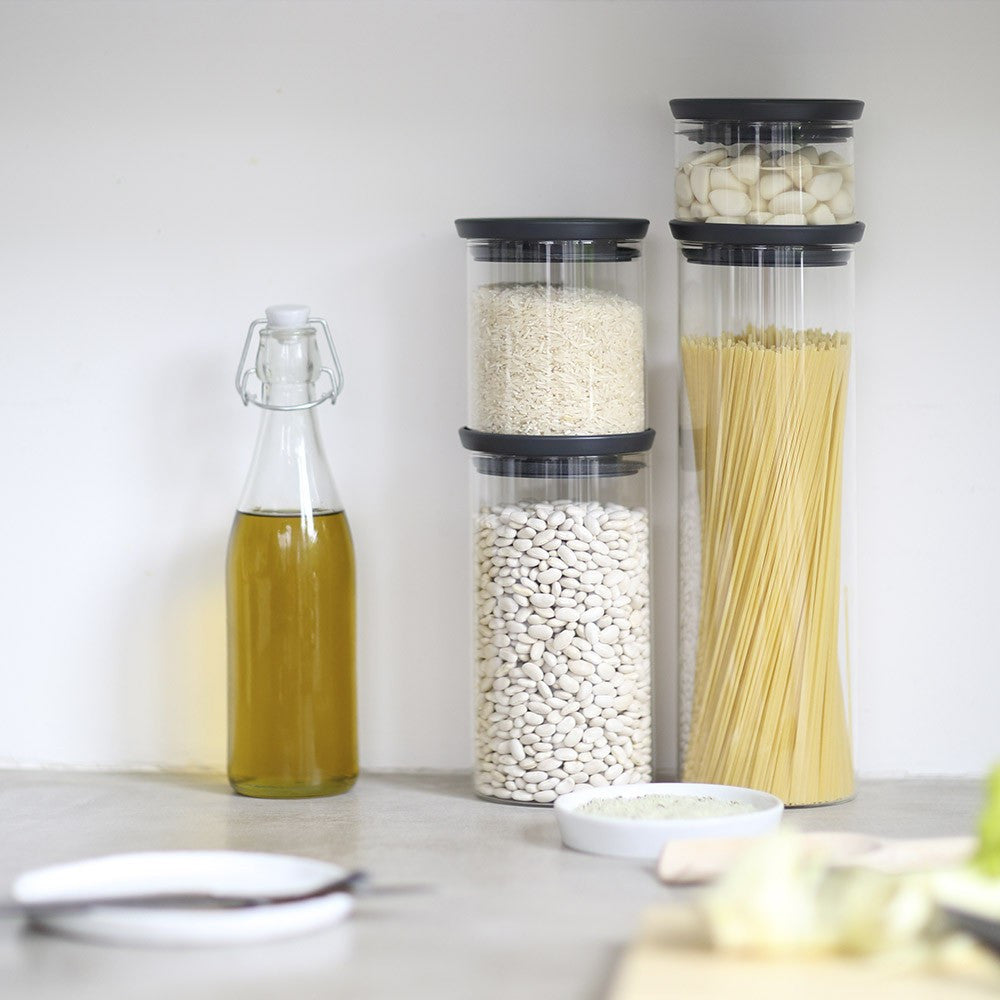 Stackable Glass Jar 1.1L - The Organised Store