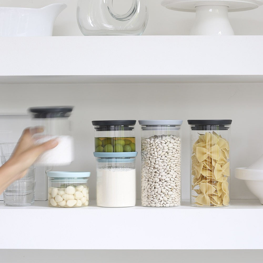 Stackable Glass Jar 1.1L - The Organised Store