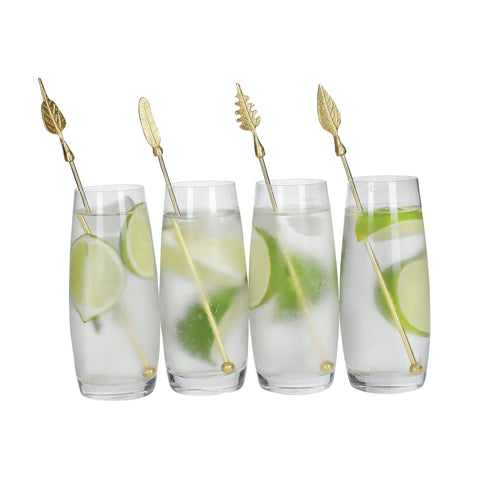 Cocktail Shaker with Traditional Cocktail Glasses